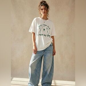 I Miss My Dog Lightweight Cotton T-shirt